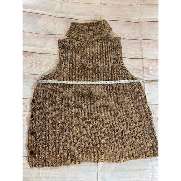 Free People Women's Valentina Turtle Neck Sleeveless Knit Sweater - Medium - Picture 8 of 13